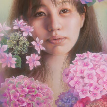 十色
シナベニヤ、綿布、白亜地、油絵具
333×190mm
2025年