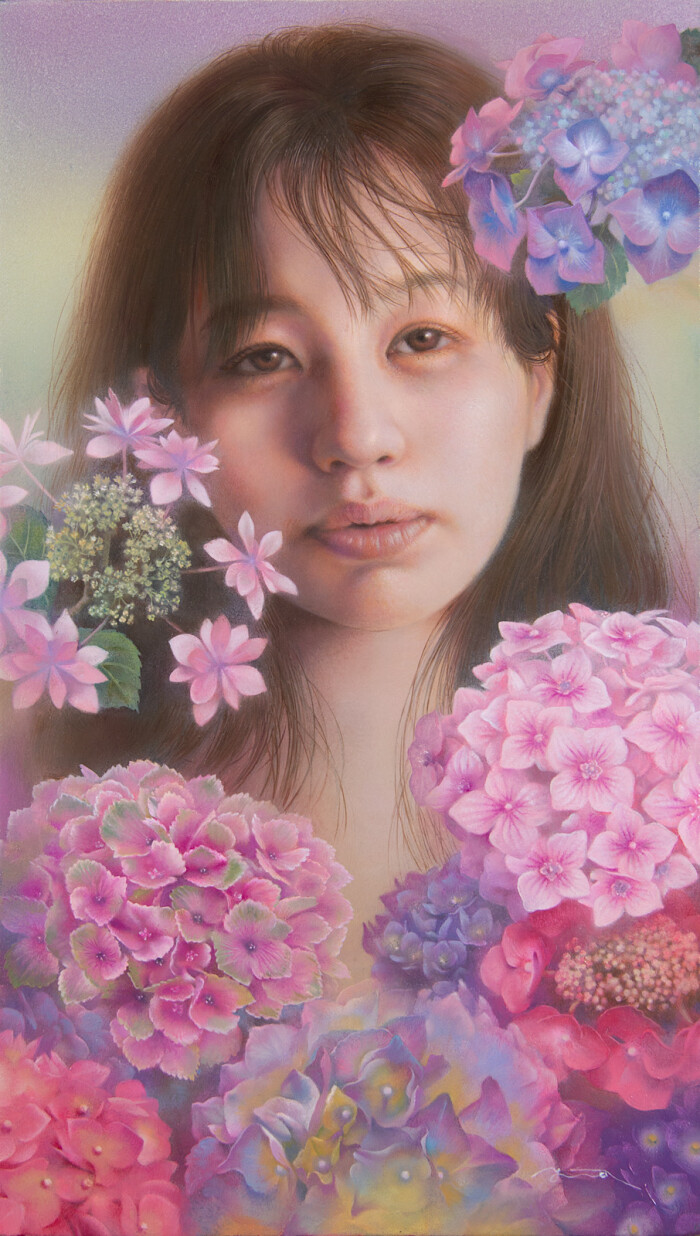 十色
シナベニヤ、綿布、白亜地、油絵具
333×190mm
2025年