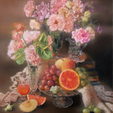 相生
シナベニヤ、綿布、白亜地、油絵具
530×455mm
2025年